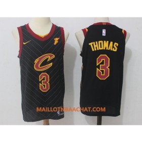 Maillot NBA Cleveland Cavaliers Isaiah Thomas 3 Nike 2017-18 Noir Swingman - Homme